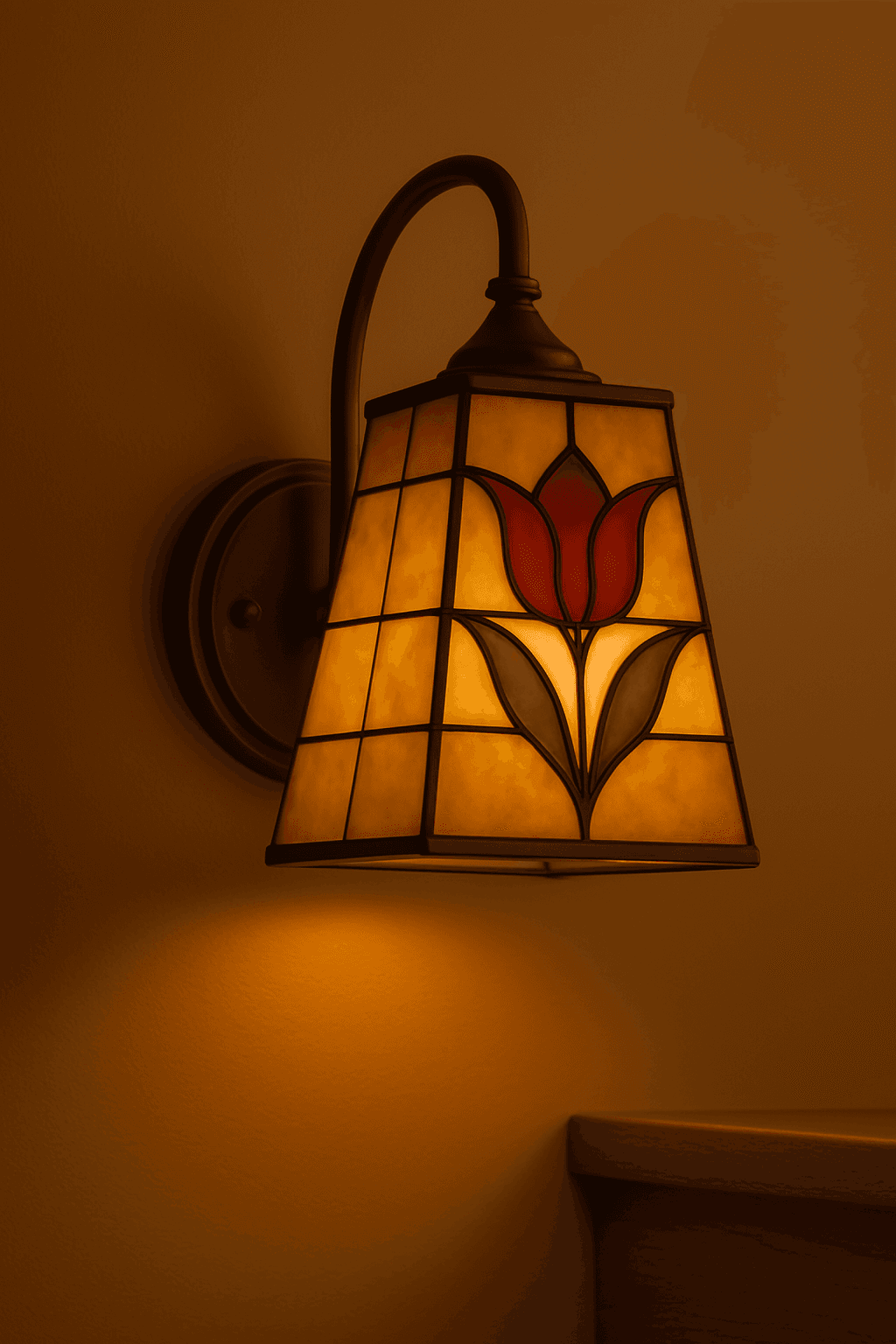 Lámpara de Vitral para Pared