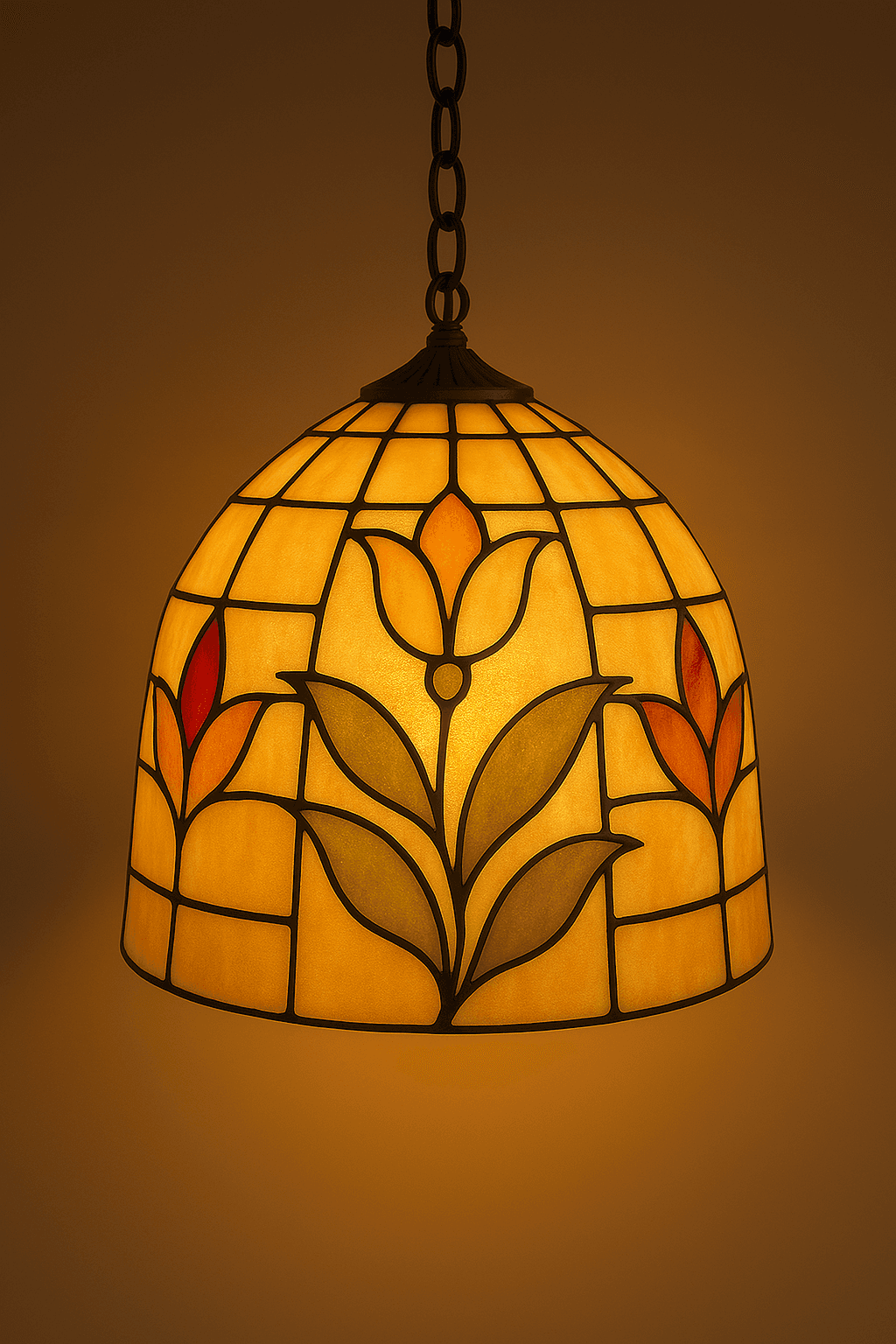 Lámpara Colgante de Vitral