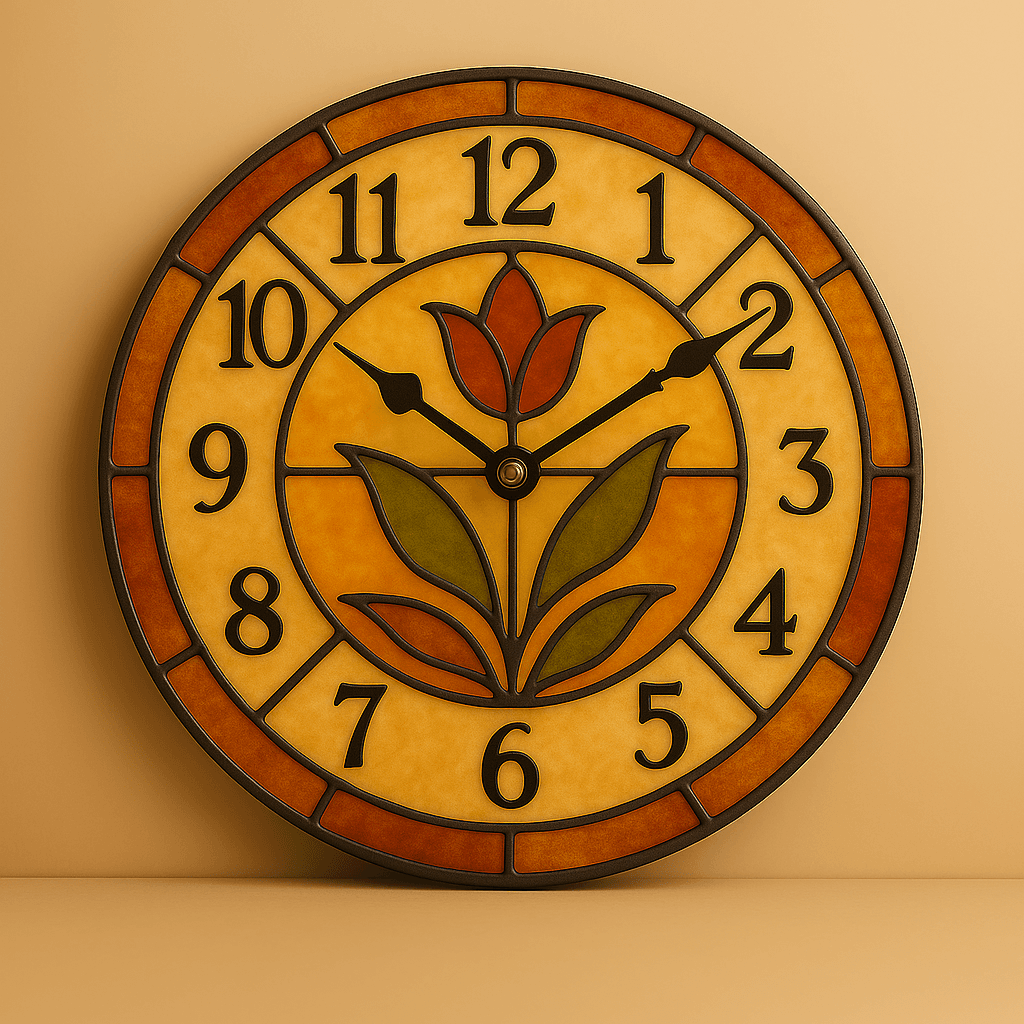 Reloj de Vitral